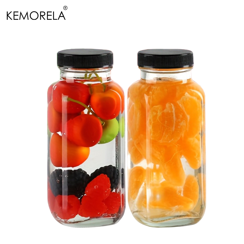 2/4 個 350 ミリリットルガラスボトル漏れ防止ヴィンテ - Meal Prep Juice Bottles のレビューと価格