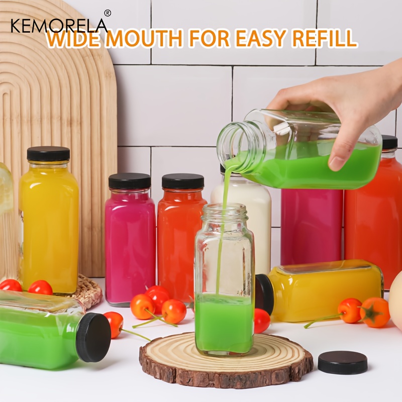 2/4 個 350 ミリリットルガラスボトル漏れ防止ヴィンテ - Meal Prep Juice Bottles のレビューと価格