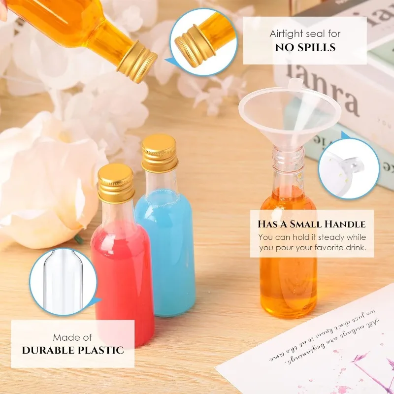 ミニプラスチックワインボトルスーツ 10/30/50/100 - Meal Prep Juice Bottles のレビューと価格