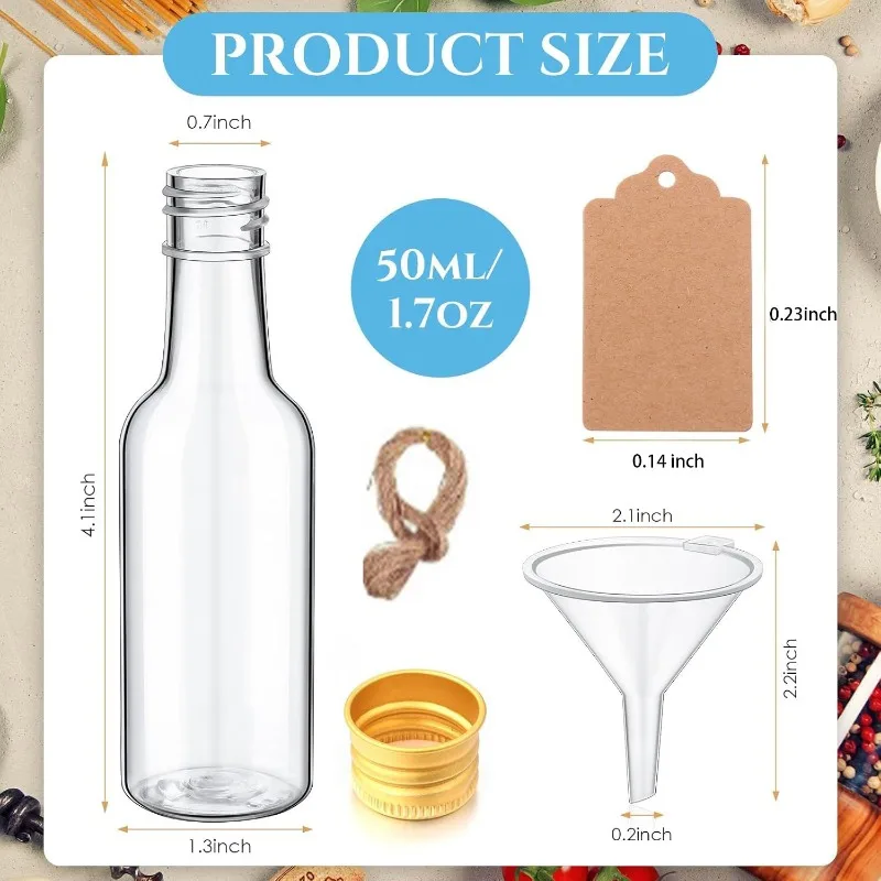 ミニプラスチックワインボトルスーツ 10/30/50/100 - Meal Prep Juice Bottles のレビューと価格