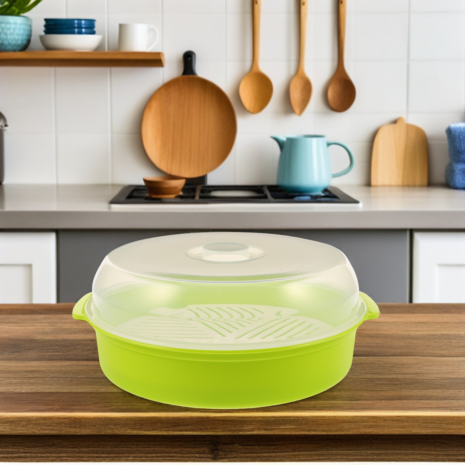 蓋付き電子レンジ蒸し器ボウル、耐熱PP製、野菜、米、パスタ、 - Meal Prep Pasta のレビューと価格