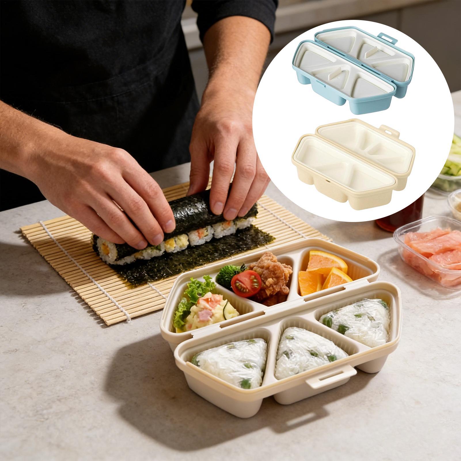 寿司型メーカー 6個取り 三角形おにぎり型 弁当箱ツール ノ - Meal Prep With Rice のレビューと価格