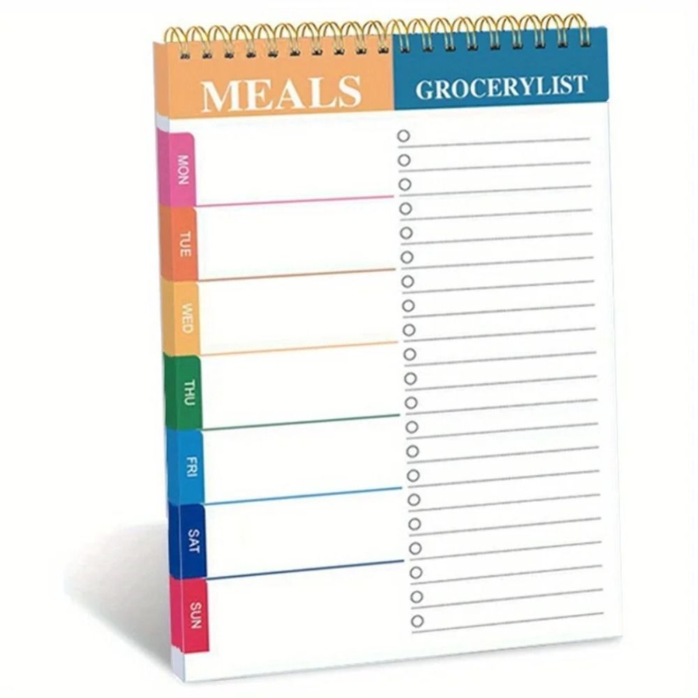 幅広い用途のToDoプランナー、週間計画ノートパッド、A5ノ - Meal Plan Notepad のレビューと価格