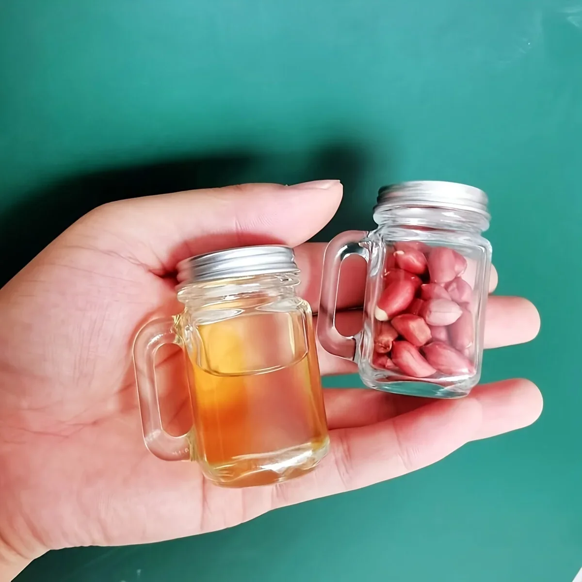 ハンドル付きポータブルガラスディスペンシングボトル 液体漏れ - Meal Prep Juice Bottles のレビューと価格
