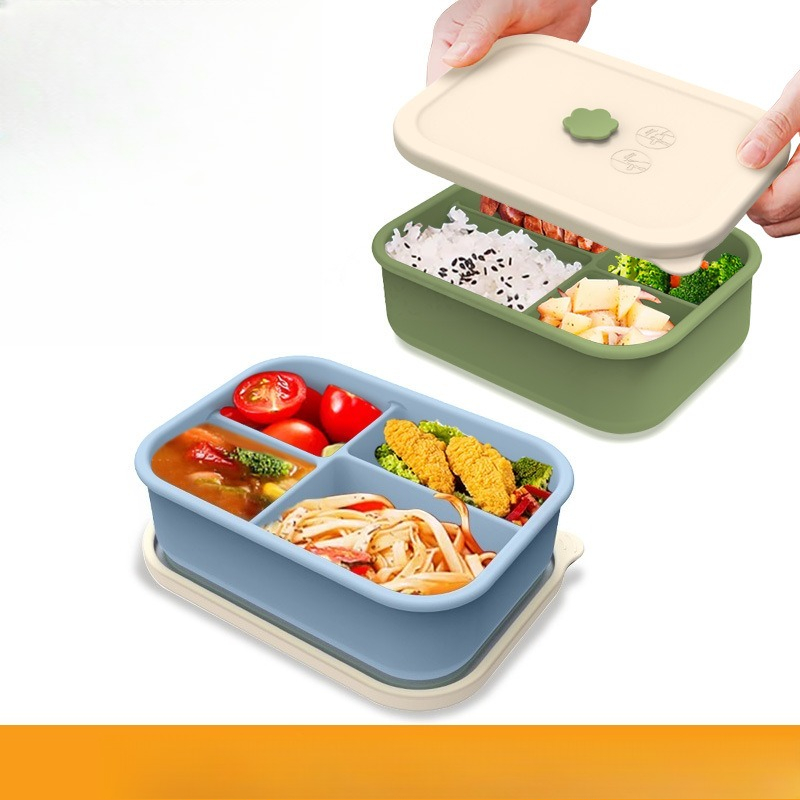 電子レンジ対応シリコンランチボックス分割食品保存容器漏れ防止 - Meal Prep For Weight Loss のレビューと価格