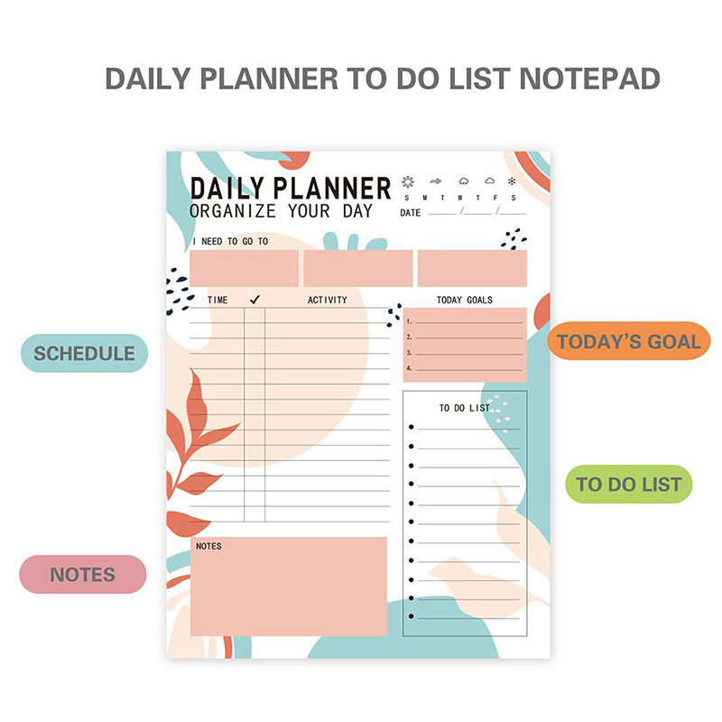 磁気デイリープランナーメモ帳 52 枚切り取り To-Do  - Meal Plan Notepad のレビューと価格