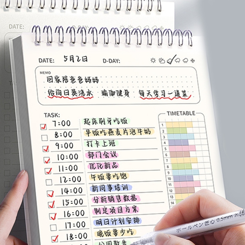 デイリーウィークリープランナーノートブック防水PPカバー16 - Meal Plan Notepad のレビューと価格