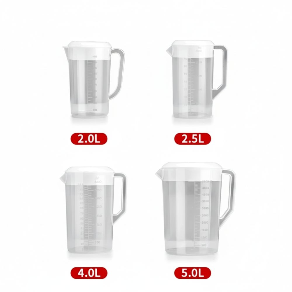 プラスチック容器 透明な水筒 目盛り付きプラスチック水差し  - Meal Prep Juice Bottles のレビューと価格