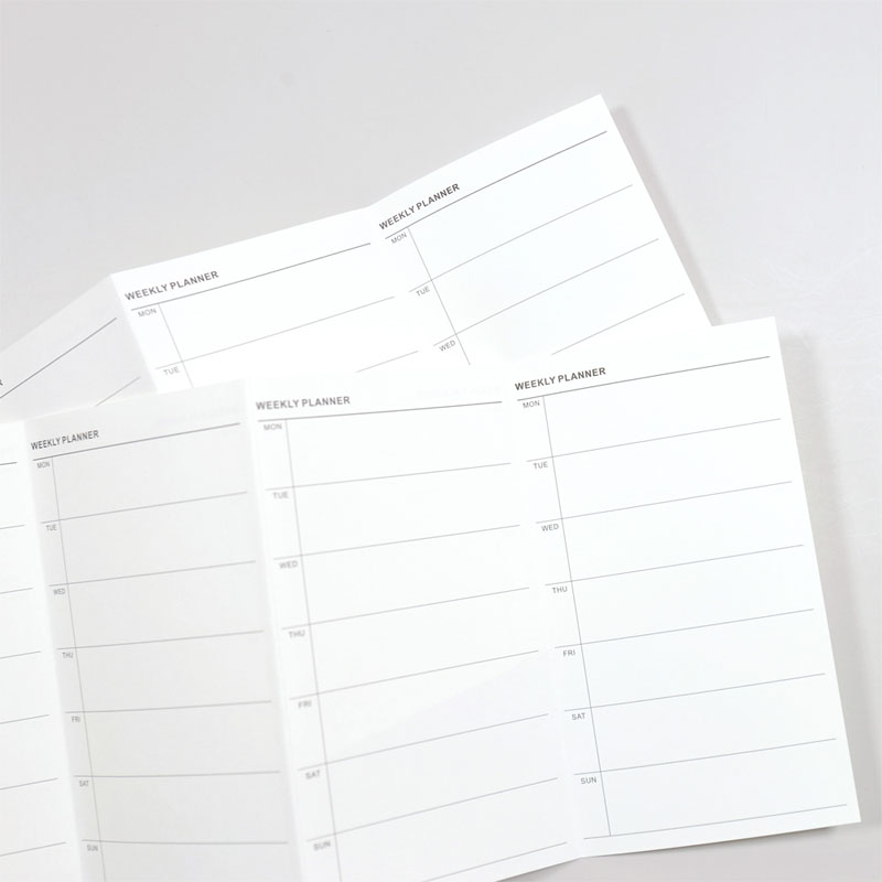 手動元帳、ルーズリーフ紙の交換、コアスケジュール、内側ページ - Meal Plan Notepad のレビューと価格