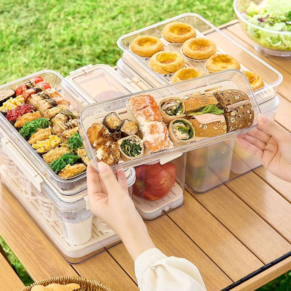 透明なフルーツ保存容器 蓋付き気密パスタ保存容器 長方形 大 - Meal Prep Pasta のレビューと価格
